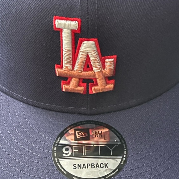 New Era Los Angeles Dodgers Navy Americana Fade 9FIFTY Snapback Hat - OSFM - Picture 7 of 9